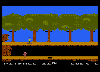 Pitfall II: Lost Caverns title screen for Atari 5200